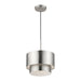Livex Lighting - 40059-91 - One Light Pendant - Zolana - Brushed Nickel