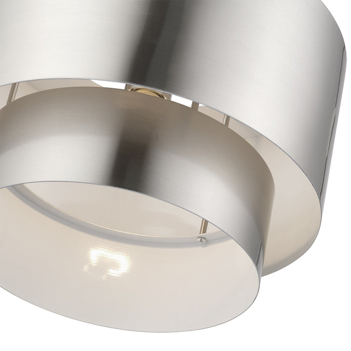 Livex Lighting - 40059-91 - One Light Pendant - Zolana - Brushed Nickel