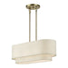 Livex Lighting - 41933-01 - Three Light Linear Chandelier - Manorwood - Antique Brass