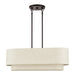 Livex Lighting - 41933-92 - Three Light Linear Chandelier - Manorwood - English Bronze