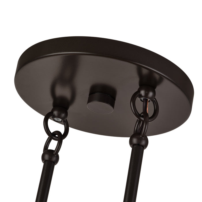 Livex Lighting - 41933-92 - Three Light Linear Chandelier - Manorwood - English Bronze