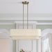 Livex Lighting - 41934-01 - Four Light Linear Chandelier - Manorwood - Antique Brass