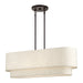 Livex Lighting - 41934-92 - Four Light Linear Chandelier - Manorwood - English Bronze