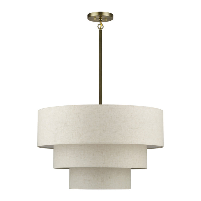 Livex Lighting - 41936-01 - Five Light Chandelier - Manorwood - Antique Brass