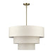 Livex Lighting - 41937-01 - Eight Light Chandelier - Manorwood - Antique Brass