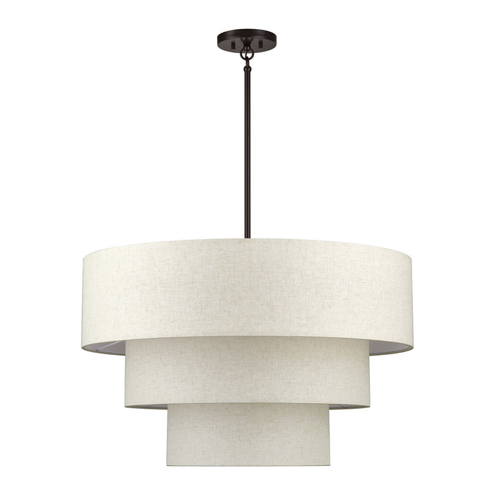 Livex Lighting - 41937-92 - Eight Light Chandelier - Manorwood - English Bronze