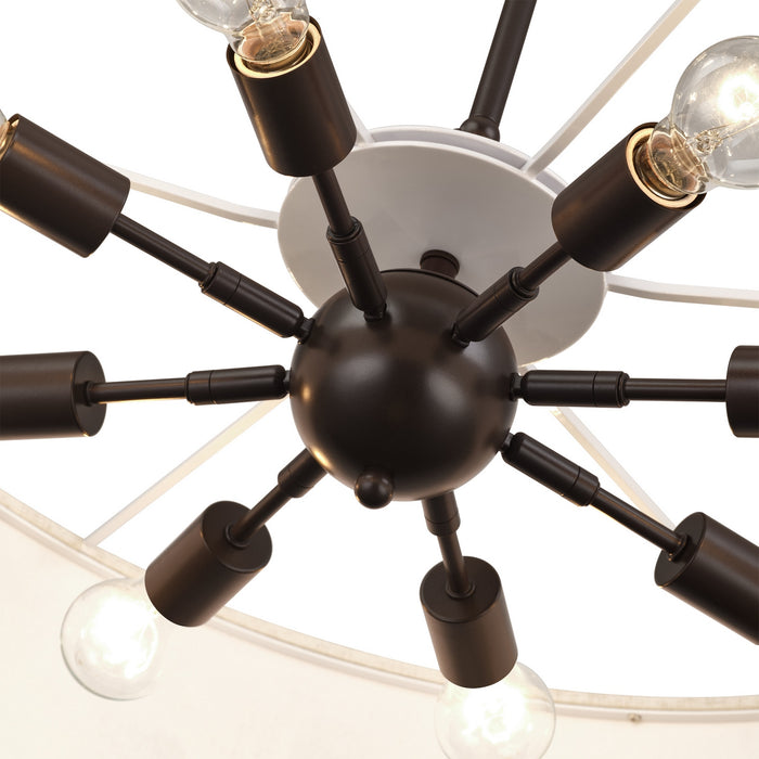 Livex Lighting - 41937-92 - Eight Light Chandelier - Manorwood - English Bronze