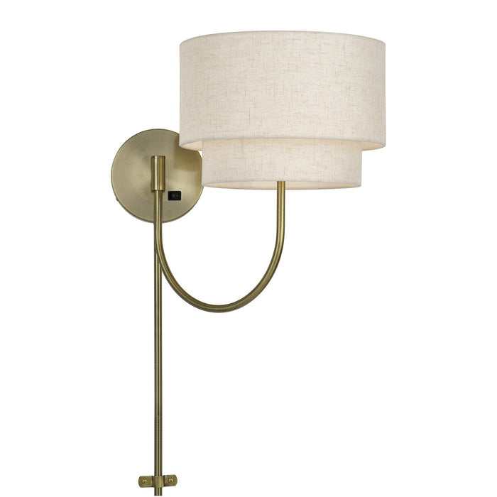 Livex Lighting - 41940-01 - One Light Swing Arm Wall Lamp - Manorwood - Antique Brass