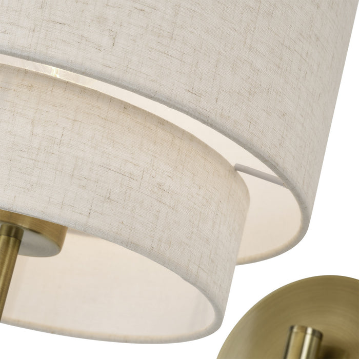 Livex Lighting - 41940-01 - One Light Swing Arm Wall Lamp - Manorwood - Antique Brass