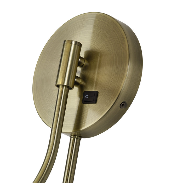 Livex Lighting - 41940-01 - One Light Swing Arm Wall Lamp - Manorwood - Antique Brass