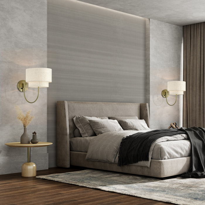 Livex Lighting - 41940-01 - One Light Swing Arm Wall Lamp - Manorwood - Antique Brass