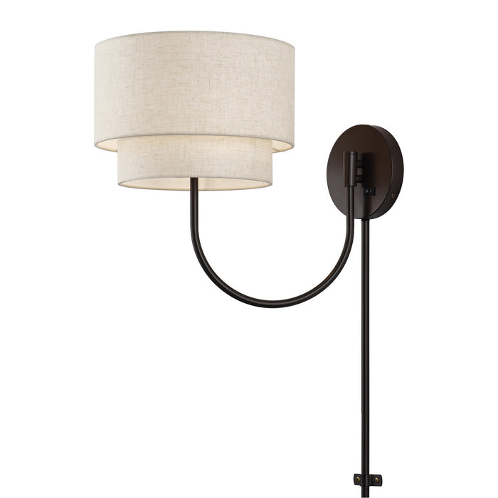 Livex Lighting - 41940-92 - One Light Swing Arm Wall Lamp - Manorwood - English Bronze