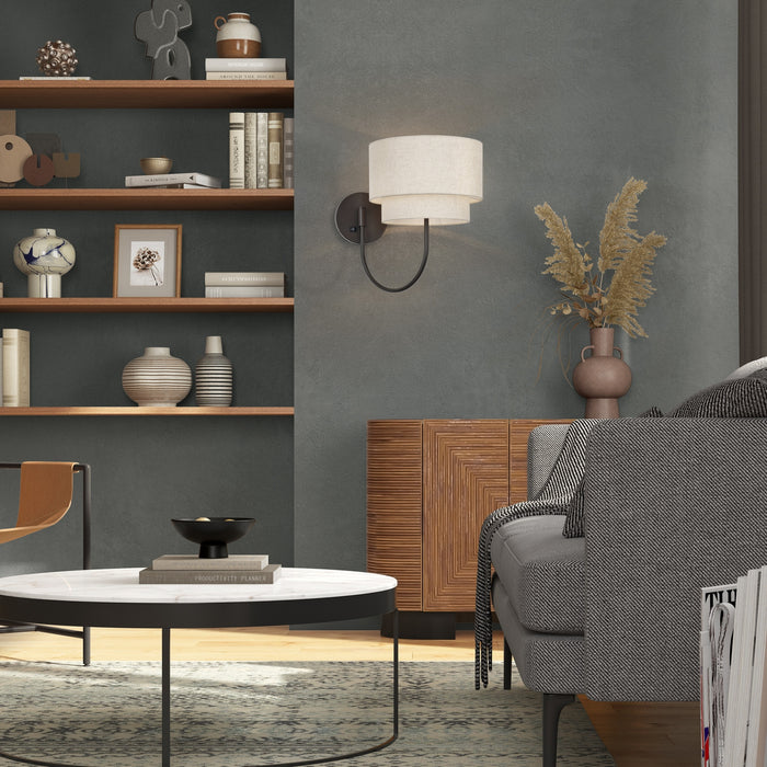 Livex Lighting - 41940-92 - One Light Swing Arm Wall Lamp - Manorwood - English Bronze