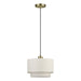 Livex Lighting - 41941-01 - One Light Pendant - Manorwood - Antique Brass