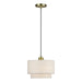 Livex Lighting - 41941-01 - One Light Pendant - Manorwood - Antique Brass