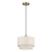 Livex Lighting - 41941-01 - One Light Pendant - Manorwood - Antique Brass