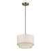 Livex Lighting - 41941-01 - One Light Pendant - Manorwood - Antique Brass