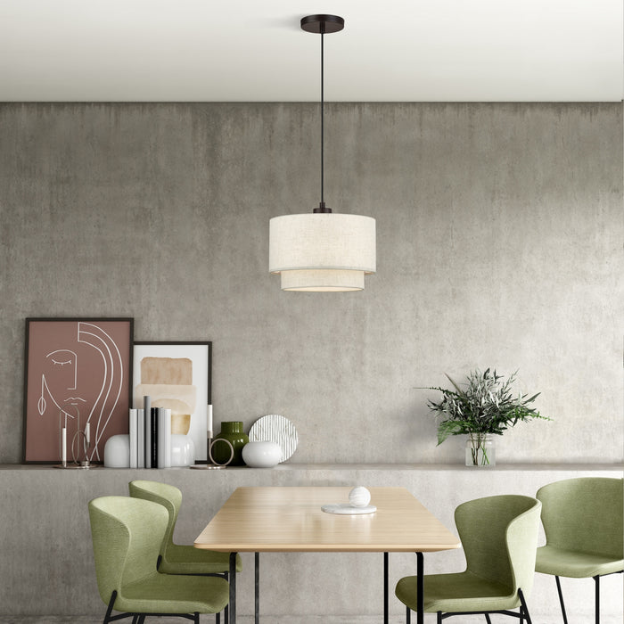 Livex Lighting - 41941-92 - One Light Pendant - Manorwood - English Bronze