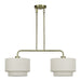 Livex Lighting - 41942-01 - Two Light Linear Chandelier - Manorwood - Antique Brass