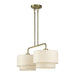 Livex Lighting - 41942-01 - Two Light Linear Chandelier - Manorwood - Antique Brass