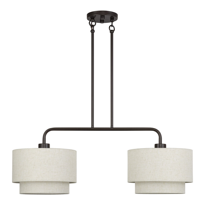Livex Lighting - 41942-92 - Two Light Linear Chandelier - Manorwood - English Bronze