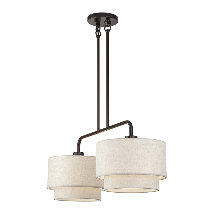 Livex Lighting - 41942-92 - Two Light Linear Chandelier - Manorwood - English Bronze