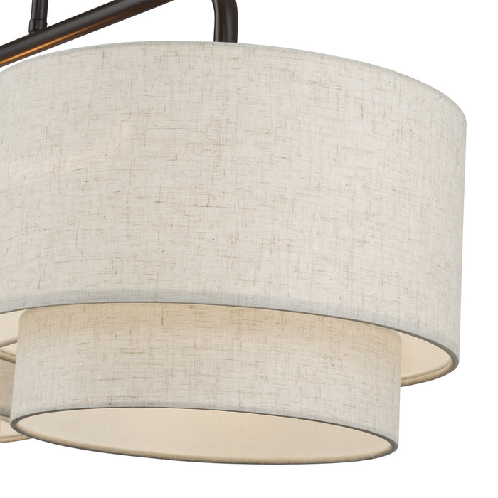 Livex Lighting - 41942-92 - Two Light Linear Chandelier - Manorwood - English Bronze