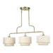 Livex Lighting - 41943-01 - Three Light Linear Chandelier - Manorwood - Antique Brass