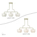 Livex Lighting - 41943-01 - Three Light Linear Chandelier - Manorwood - Antique Brass