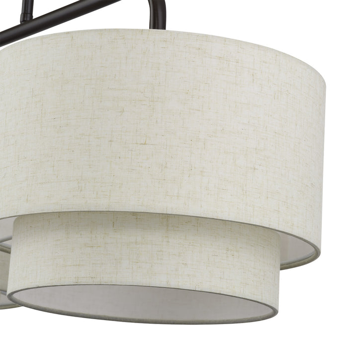 Livex Lighting - 41943-92 - Three Light Linear Chandelier - Manorwood - English Bronze
