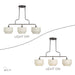 Livex Lighting - 41943-92 - Three Light Linear Chandelier - Manorwood - English Bronze
