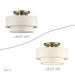 Livex Lighting - 41944-01 - Three Light Semi-Flush Mount - Manorwood - Antique Brass
