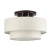 Livex Lighting - 41944-92 - Three Light Semi-Flush Mount - Manorwood - English Bronze