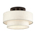Livex Lighting - 41944-92 - Three Light Semi-Flush Mount - Manorwood - English Bronze