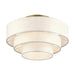 Livex Lighting - 41946-01 - Four Light Semi-Flush Mount - Manorwood - Antique Brass
