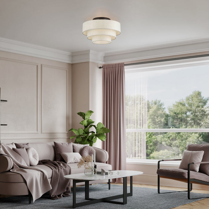 Livex Lighting - 41946-92 - Four Light Semi-Flush Mount - Manorwood - English Bronze