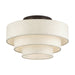 Livex Lighting - 41946-92 - Four Light Semi-Flush Mount - Manorwood - English Bronze