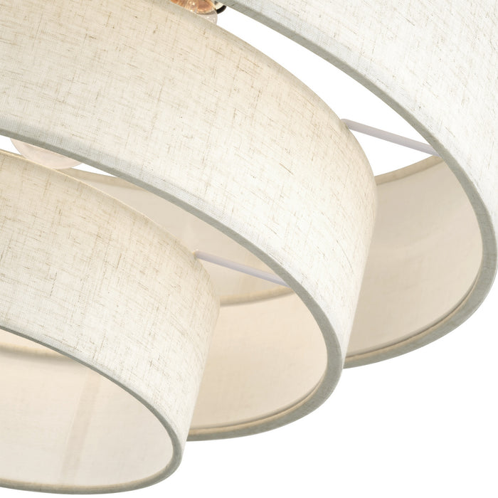 Livex Lighting - 41946-92 - Four Light Semi-Flush Mount - Manorwood - English Bronze