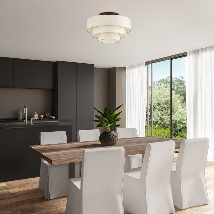 Livex Lighting - 41946-92 - Four Light Semi-Flush Mount - Manorwood - English Bronze