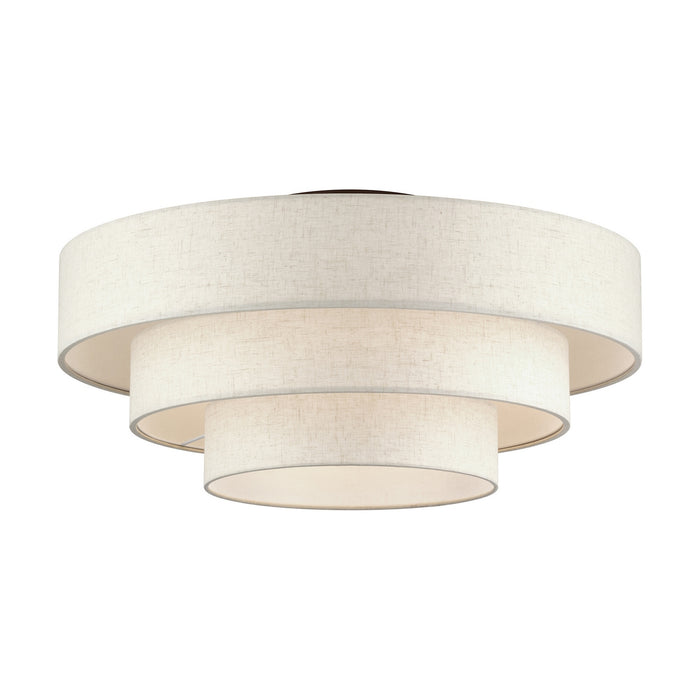 Livex Lighting - 41948-92 - Five Light Semi-Flush Mount - Manorwood - English Bronze