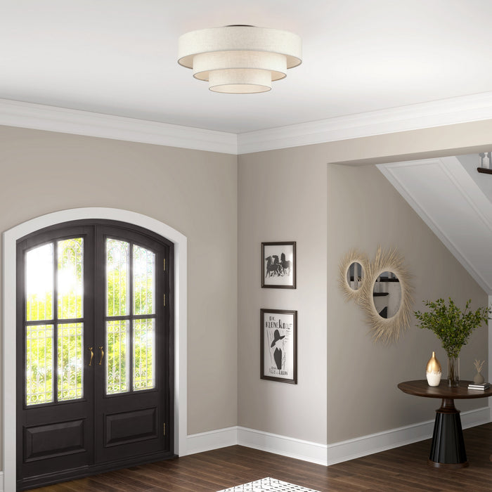 Livex Lighting - 41948-92 - Five Light Semi-Flush Mount - Manorwood - English Bronze