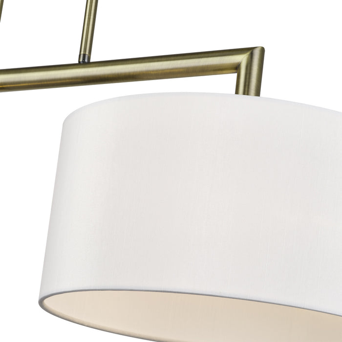 Livex Lighting - 45492-01 - Two Light Linear Chandelier - Meridian - Antique Brass