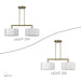 Livex Lighting - 45492-01 - Two Light Linear Chandelier - Meridian - Antique Brass