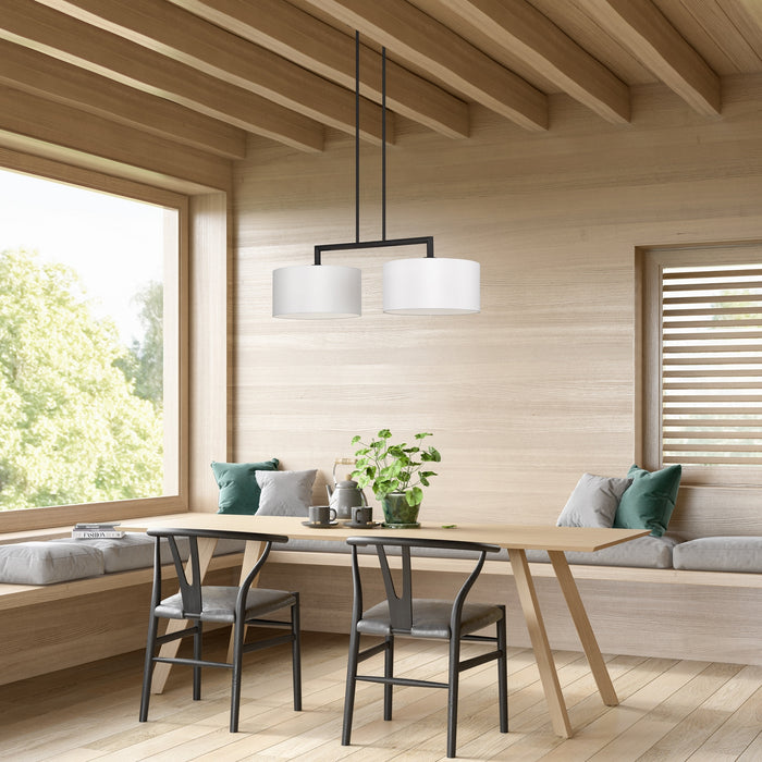 Livex Lighting - 45492-04 - Two Light Linear Chandelier - Meridian - Black