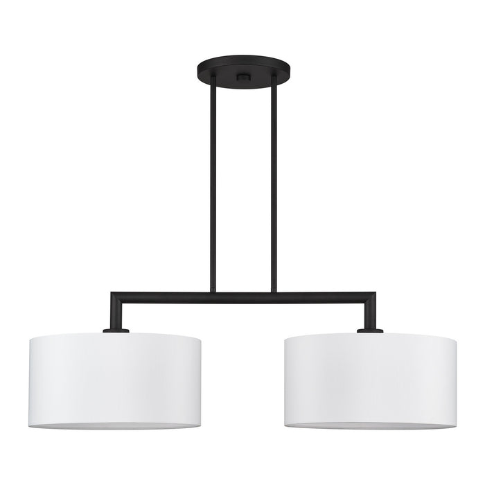 Livex Lighting - 45492-04 - Two Light Linear Chandelier - Meridian - Black