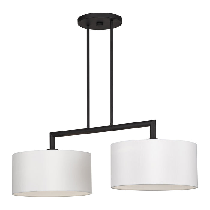 Livex Lighting - 45492-04 - Two Light Linear Chandelier - Meridian - Black