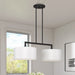 Livex Lighting - 45492-04 - Two Light Linear Chandelier - Meridian - Black