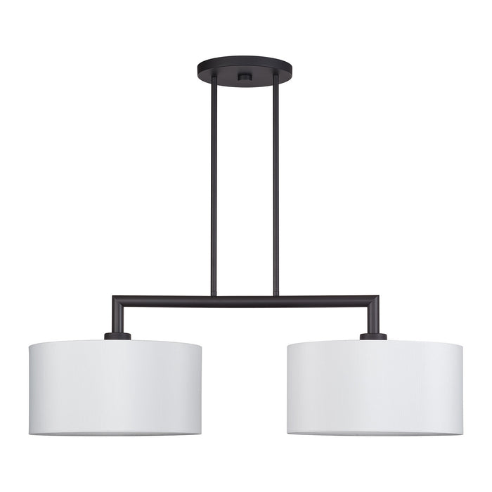 Livex Lighting - 45492-07 - Two Light Linear Chandelier - Meridian - Bronze