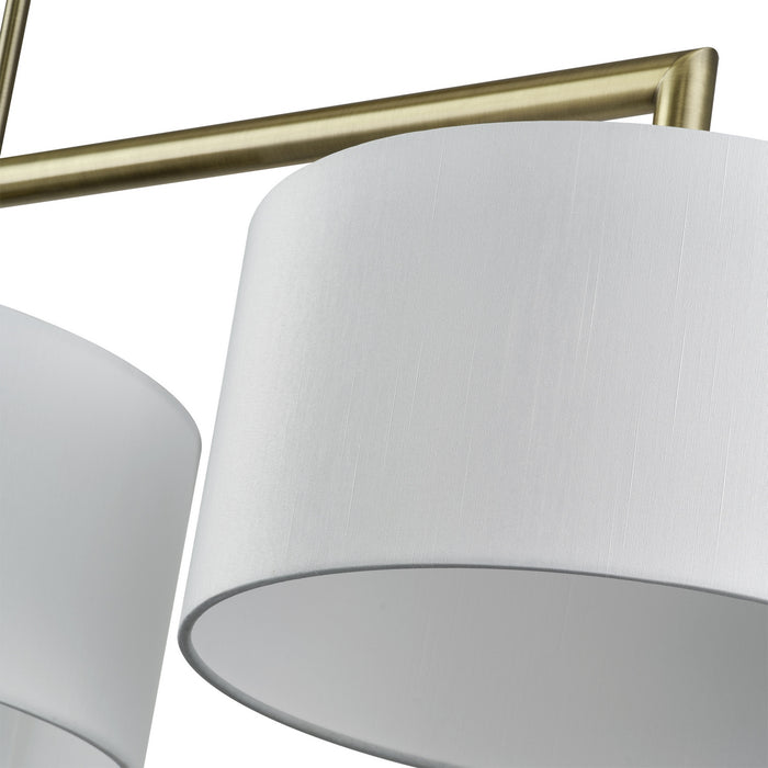 Livex Lighting - 45493-01 - Three Light Linear Chandelier - Meridian - Antique Brass