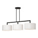 Livex Lighting - 45493-04 - Three Light Linear Chandelier - Meridian - Black